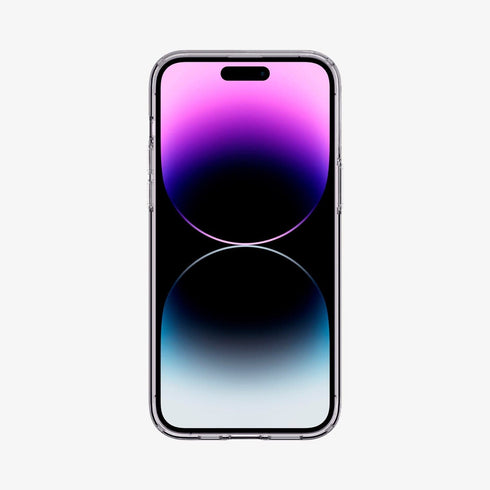 ACS04809 - iPhone 14 Pro Max Case Liquid Crystal in crystal clear showing the back